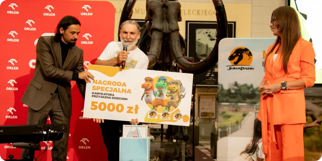 karykatura przyjazna dzieciom